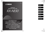 Yamaha RX-A830 User manual