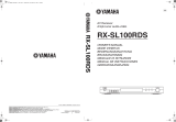 Yamaha RX-SL100 Owner's manual