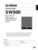 Yamaha SW500 User manual