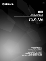 Yamaha TSX-130 Black User manual