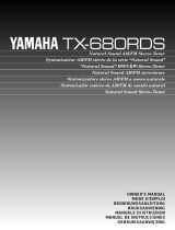 Yamaha TX-680RDS Owner's manual