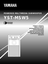 Yamaha YST-MSW5 User manual