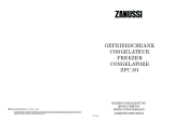 Zanussi ZFC181 User manual