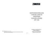 Zanussi ZFC231 User manual