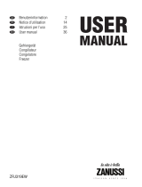 Zanussi ZFU319EW User manual