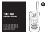 Vox T60 Walkie Talkie Owner's manual