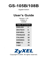 ZyXEL Communications GS-108B User manual