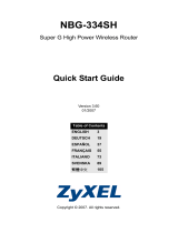 ZyXEL NBG-334SH User manual