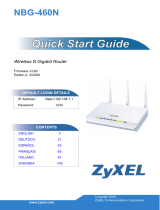 ZyXEL NBG-460N Quick start guide