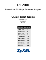 ZyXEL Communications POWERLINE PL-100 User manual