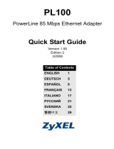 ZyXEL PL100 Quick start guide