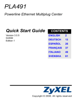 ZyXEL Powerline Ethernet Multiplug Center PLA491 User manual