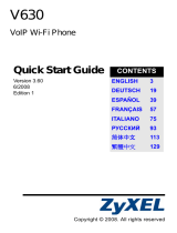 ZyXEL V-630 Owner's manual