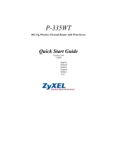 ZyXEL Communications P-335WT Quick start guide
