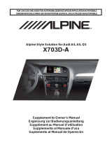 Alpine Electronics X703D A4 A4R A5 Q5 Q5R User manual