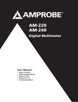 Amprobe AM-220 & AM-240 Digital Multimeters User manual