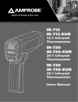 Amprobe IR-712, IR-720 & IR-730 Infrared Thermometers User manual
