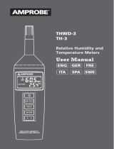 Amprobe THWD-3 & TH-3 Relative Humidity Temperature Meters User manual