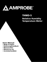Amprobe THWD-5 Relative Humidity Temperature Meter User manual