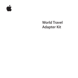 Apple World Travel Adapter User manual