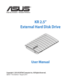 Asus KR External HDD User manual