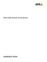 Axis Audio C2005 Network Ceiling Speaker User manual