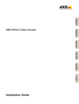 Axis M7016 Installation guide