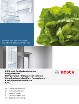 Bosch Built-in fridge-freezer combination Owner's manual