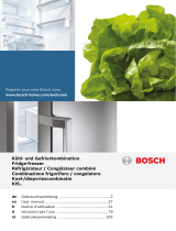 Bosch Built-in fridge-freezer combination User manual