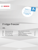 Bosch Free-standing fridge-freezer Owner's manual