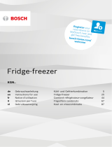 Bosch KGN39VWEAG Fridge Freezer User manual