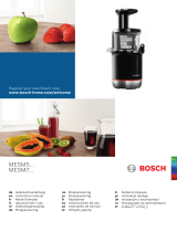 Bosch MESM5 Serie Owner's manual
