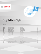 Bosch ErgoMixx Style MS6 Serie Owner's manual