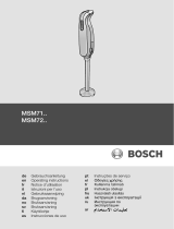 Bosch msm 7250 mixxo quattro Owner's manual