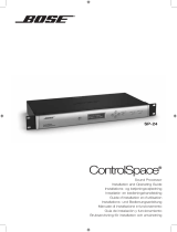 Bose ControlSpace SP-24 Installation guide
