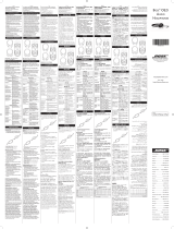 Bose OE2i Quick start guide
