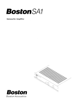 Boston SA1 User manual