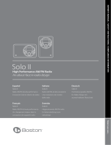 Boston Acoustics SOLO II Owner's manual