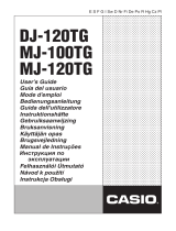 Casio DJ-120TG User manual