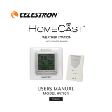 Celestron HomeCast Weather Station User manual