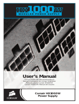 Corsair HX1000W, UK User manual