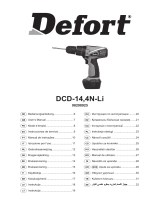 Defort DCD-14.4N-Li Owner's manual