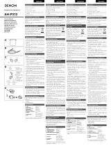 Denon AH-P372 Owner's manual