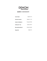 Denon Pro­fes­sional Audio Commander User manual
