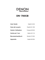 Denon Pro­fes­sional DN-700CB User manual