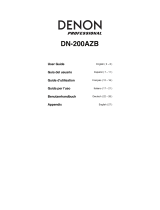 Denon Pro­fes­sional DN-200AZB User manual