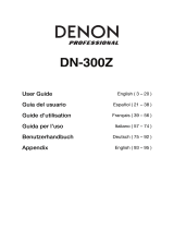 Denon Professional DN-300Z User manual