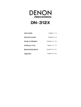 Denon Professional DN-312X User manual