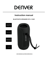 Denver BTS-110NR Bluetooth Speaker User manual