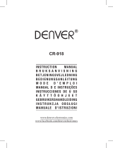 Denver CR-918WHITE User manual
